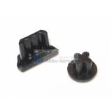 OTB Staubschutz-Kappen Set für Micro-USB- & Kopfhörer-Anschluss schwarz