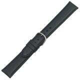 Uhrenband Nappa Kalb 22 mm schwarz Schließe Edelstahl