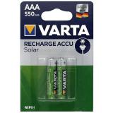 Varta - Longlife Accu (56733) Solar Akku Ni-MH Micro (AAA) 1,2V 550mA