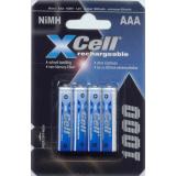 4 x XCell NiMH-Akku Micro AAA 1000mAh