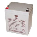 Yuasa Blei-Akku NPH5-12 (Faston 250 - 6,3mm) 12V/5,0Ah Hochstrom