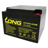 Kung Long VdS-Blei-AGM-Akku WP26-12NE-M, 12V, 26 Ah, zyklenfest